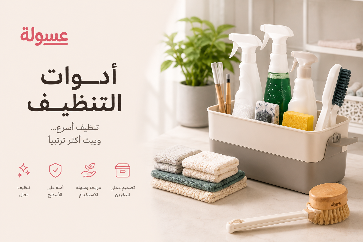 أدوات للتنظيف عملية وسريعة