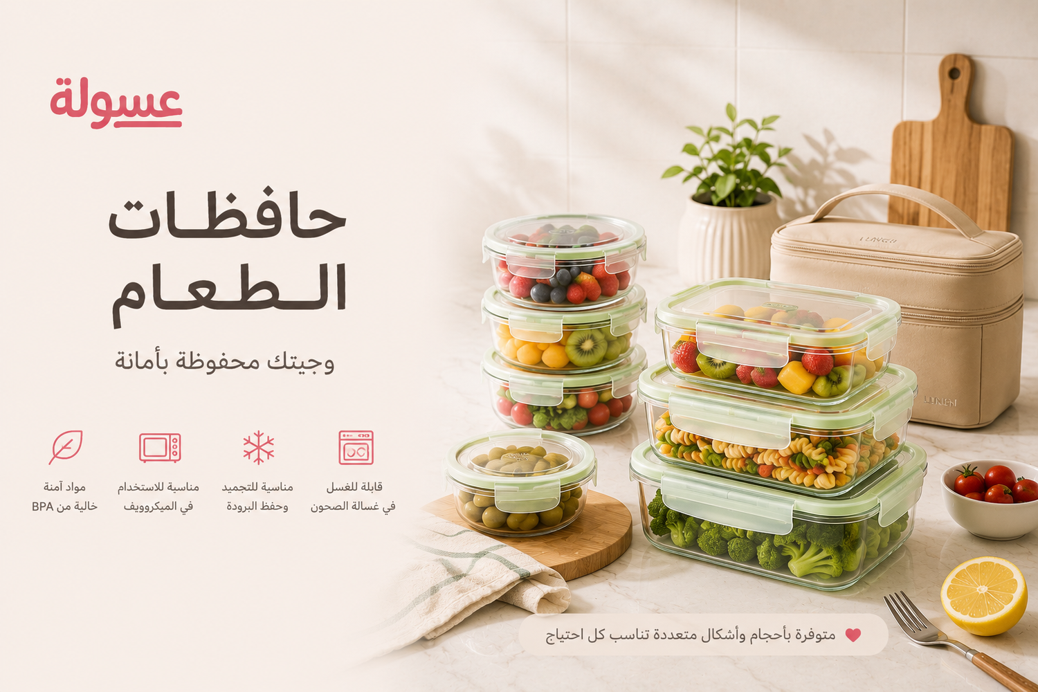 حافظات طعام Lunch boxes 🍽️