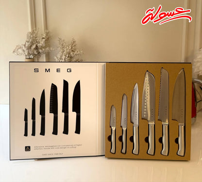 طقم سكاكين Smeg الاصلي