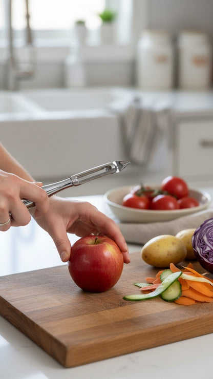 Asoula stainless steel vegetable peeler with sharp blade for fruits and potatoes