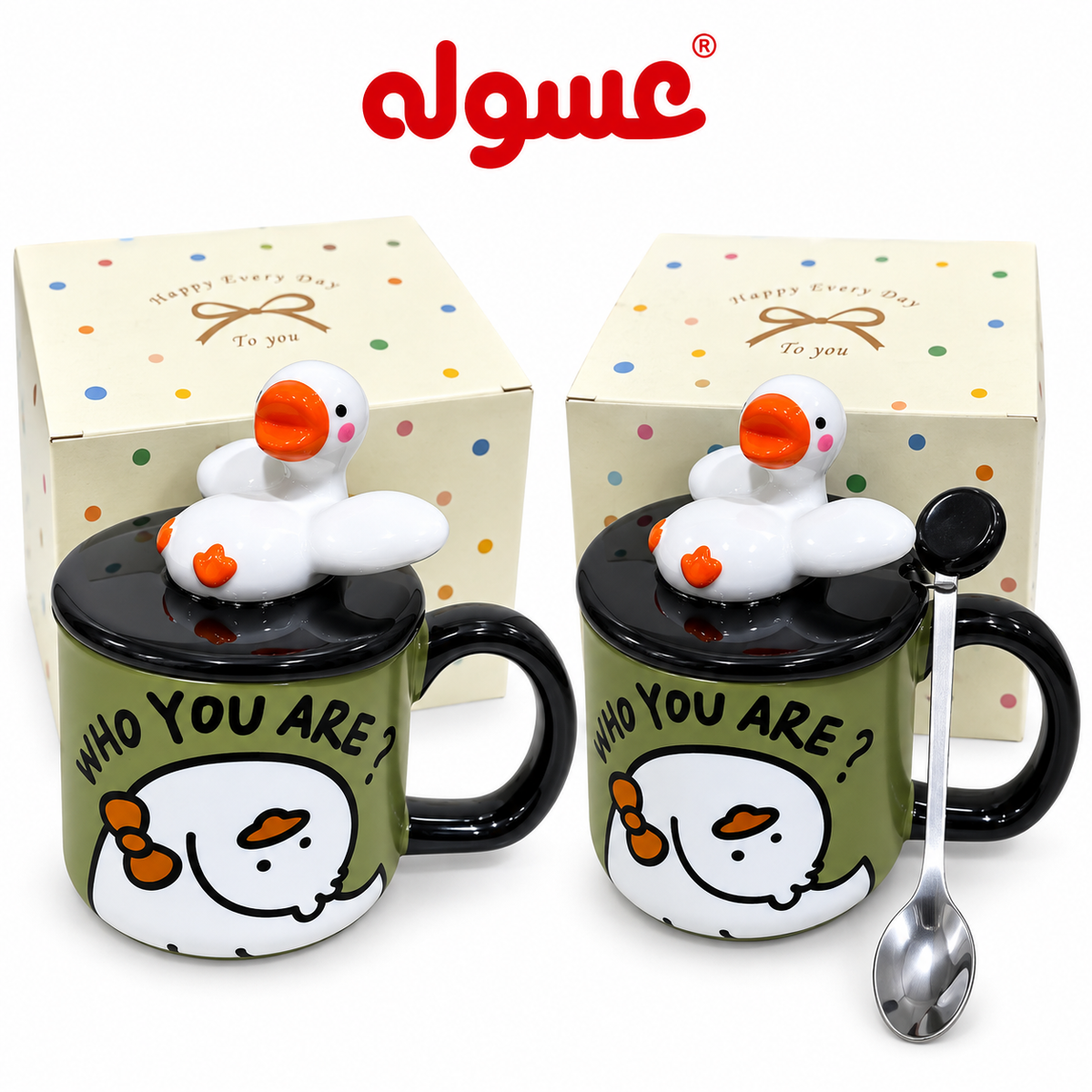 مج تصميم بطة بغطاء ومعلقة
