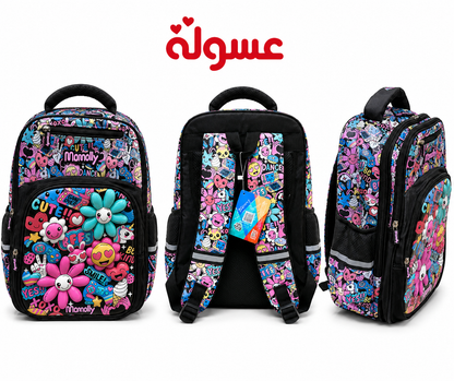 شنطة مدرسة Momolly Florida مقاس 16