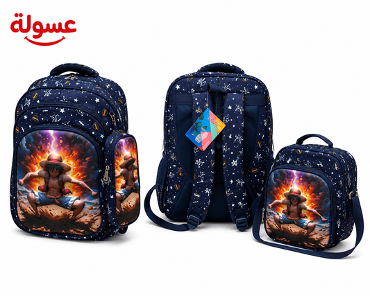 طقم شنطةMomolly 3 قطع يونيكورن مقاس 18