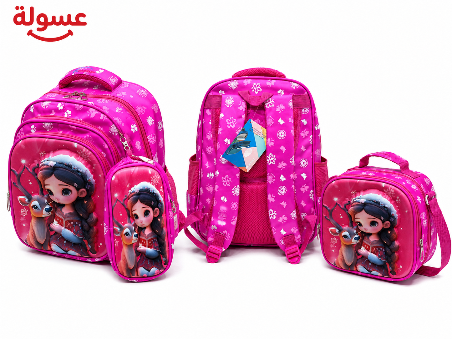 طقم شنطة Momolly 3 قطع يونيكورن